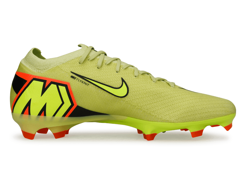 Nike Men's Zoom Mercurial Vapor 16 Pro FG Volt/Hyper Crimson Side