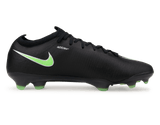 Nike Men's Zoom Mercurial Vapor 17 Elite FG Black/Illusion Green Side