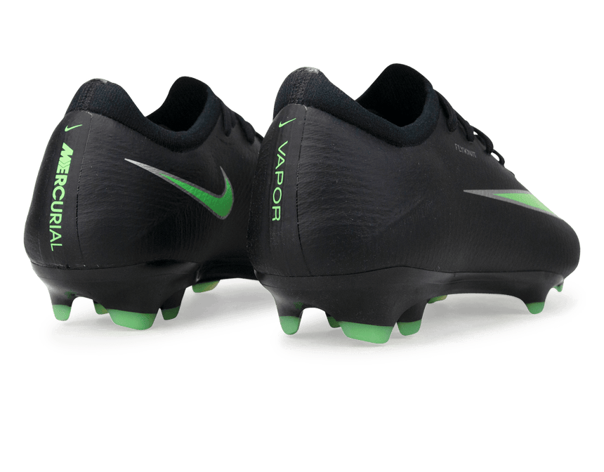Nike Men's Zoom Mercurial Vapor 17 Pro FG Black/Illusion Green Rear