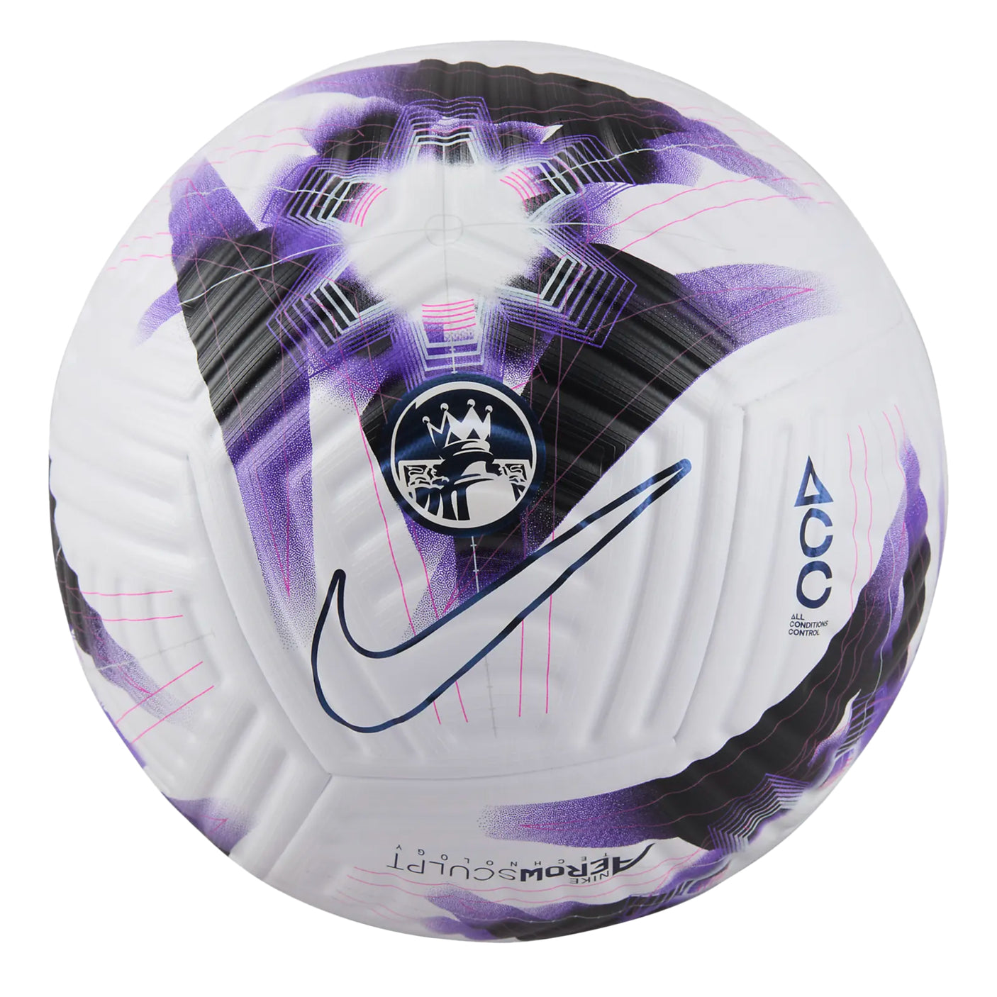 Nike Premier League 2023/24 Flight Match Ball White/Purple/Black Back