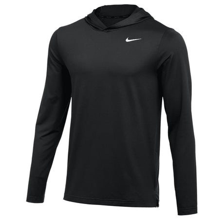 Nike Pro Men's Dri-FIT Hyper Dry Long Sleeve Light Training Hoodie Black Front