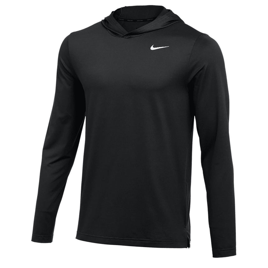 Nike Pro Men's Dri-FIT Hyper Dry Long Sleeve Light Training Hoodie Black Front