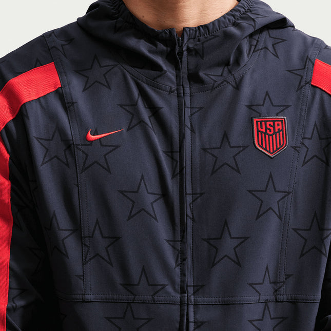 Nike USA Men's Energy Woven Jacket Dark Obsidian/University Red ...