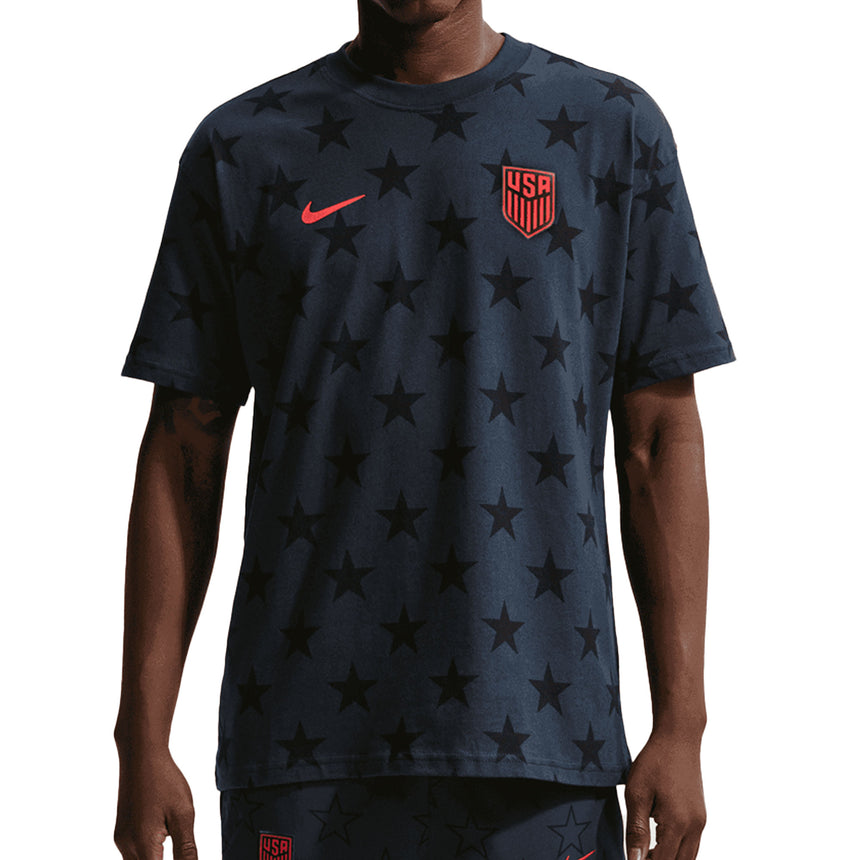 Nike USA Men's Tee Dark Obsidian Front