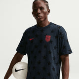Nike USA Men's Tee Dark Obsidian Model