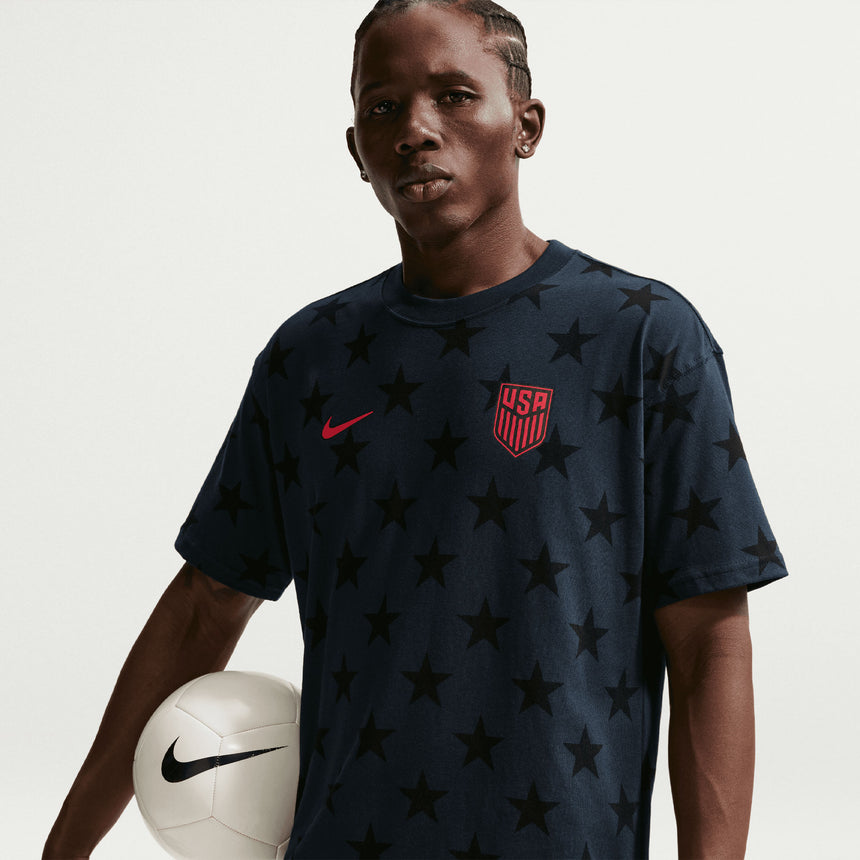 Nike USA Men's Tee Dark Obsidian Model
