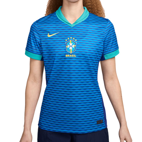 Nike Women's Brazil 2024/25 Away Jersey Blue/Green Front