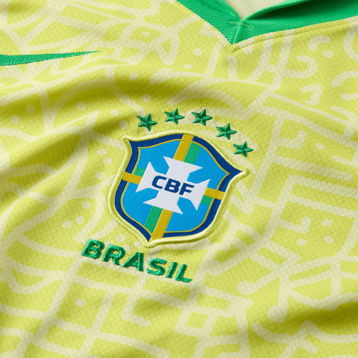 Nike Women's Brazil 2024/25 Home Jersey Yellow/Green Crest