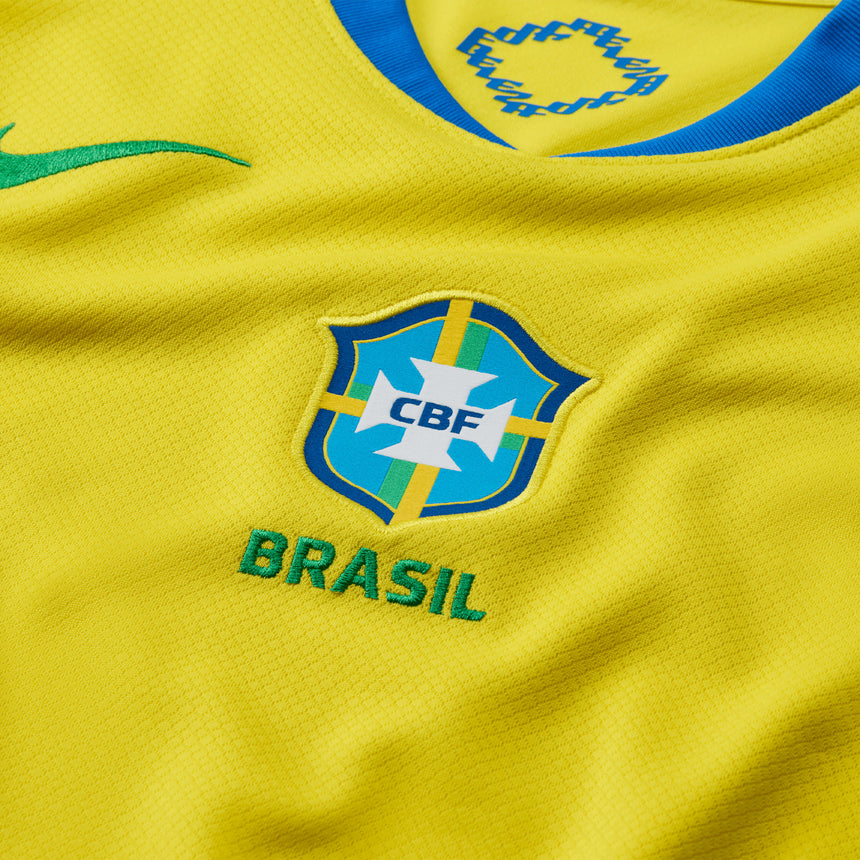 Nike Women's Brazil 2025/26 Home Jersey Yellow/Green Crest