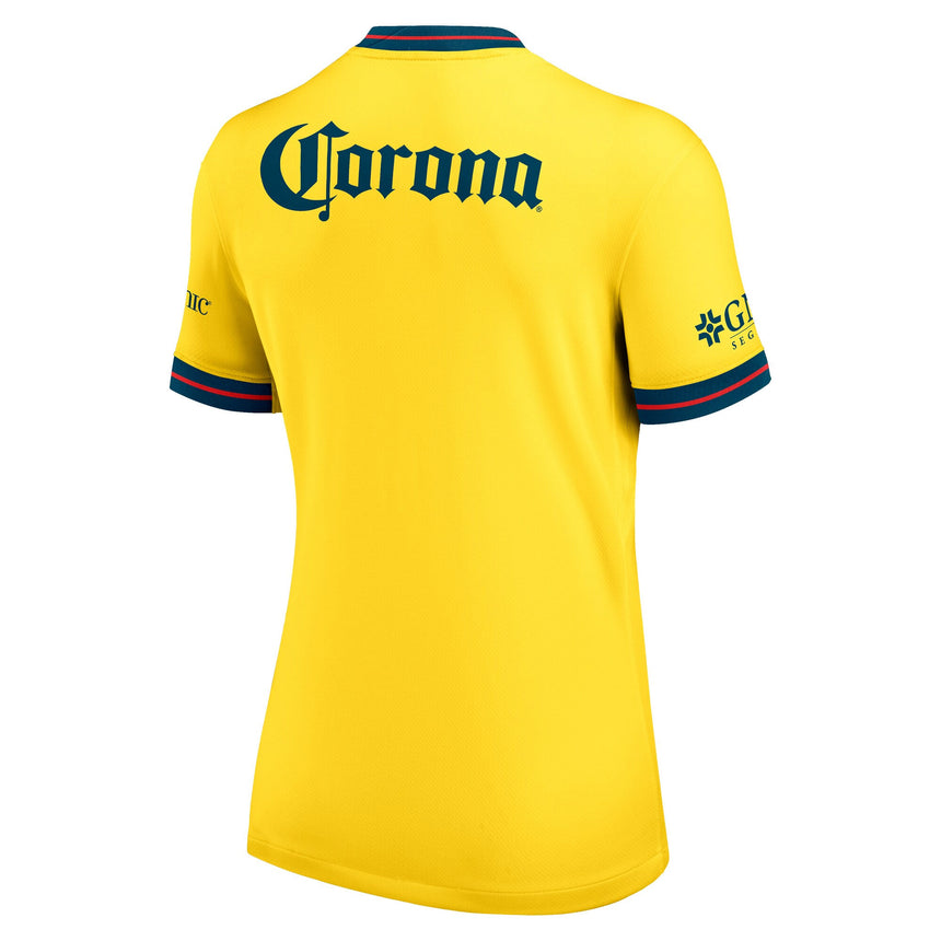 Nike Women's Club America 2024/25 Home Jersey Tour Yellow/Valerian Blue Back