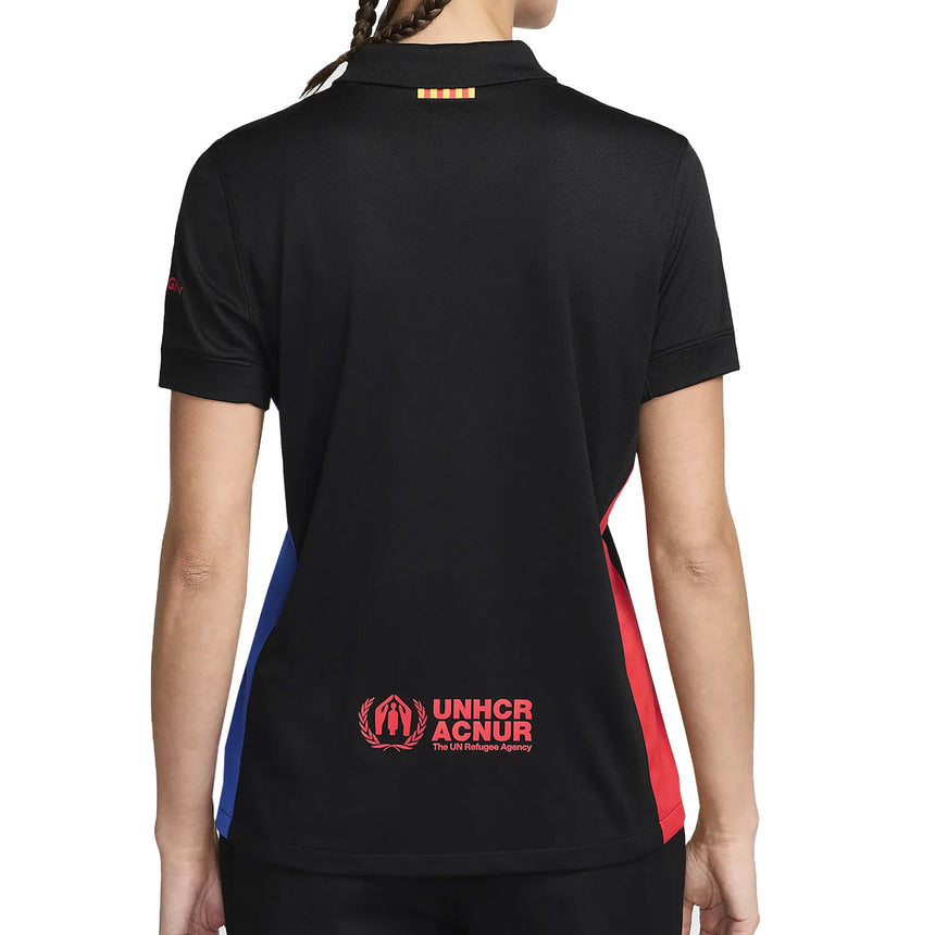 Nike Women's FC Barcelona 2024/25 Away Jersey Black/Red Back