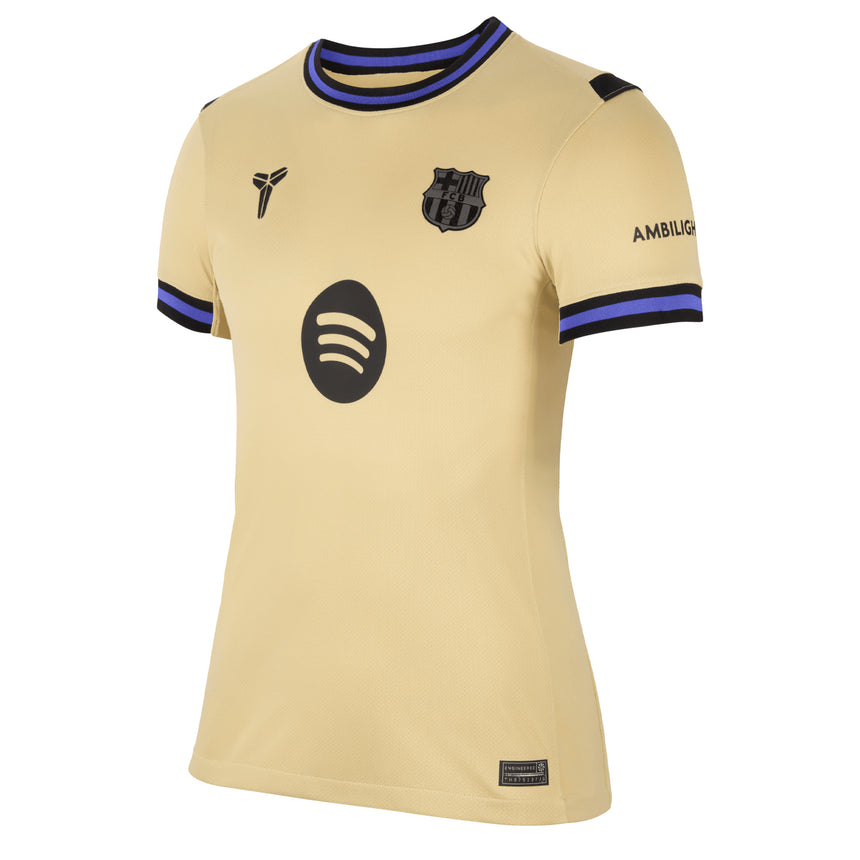 Nike Women's FC Barcelona 2025/26 Away Jersey TeamGold/PersianViolet Front