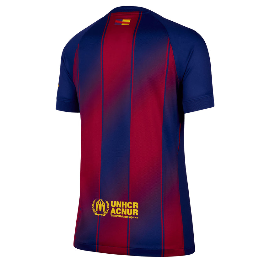 Nike Women's FC Barcelona 2025/26 Home Jersey Royal Blue/Red/Midwest Gold Back