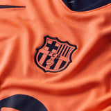 Nike Women's FC Barcelona 2025/26 Third Jersey Bright Mango/Midnight Navy Crest