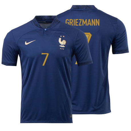 Nike Women's France 2022/23 Home Jersey w/ Griezman #7 Printing Both