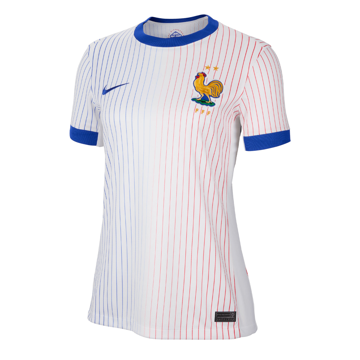 Nike Women's France 2024/25 Away Jersey White/Bright Blue Front