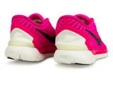 Nike Women's Free 5.0 Running Shoes Bright Pink/Black/White Rear