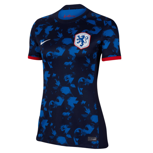 Nike Women's Netherlands 2023/24 Away Jersey Blue/Red Front