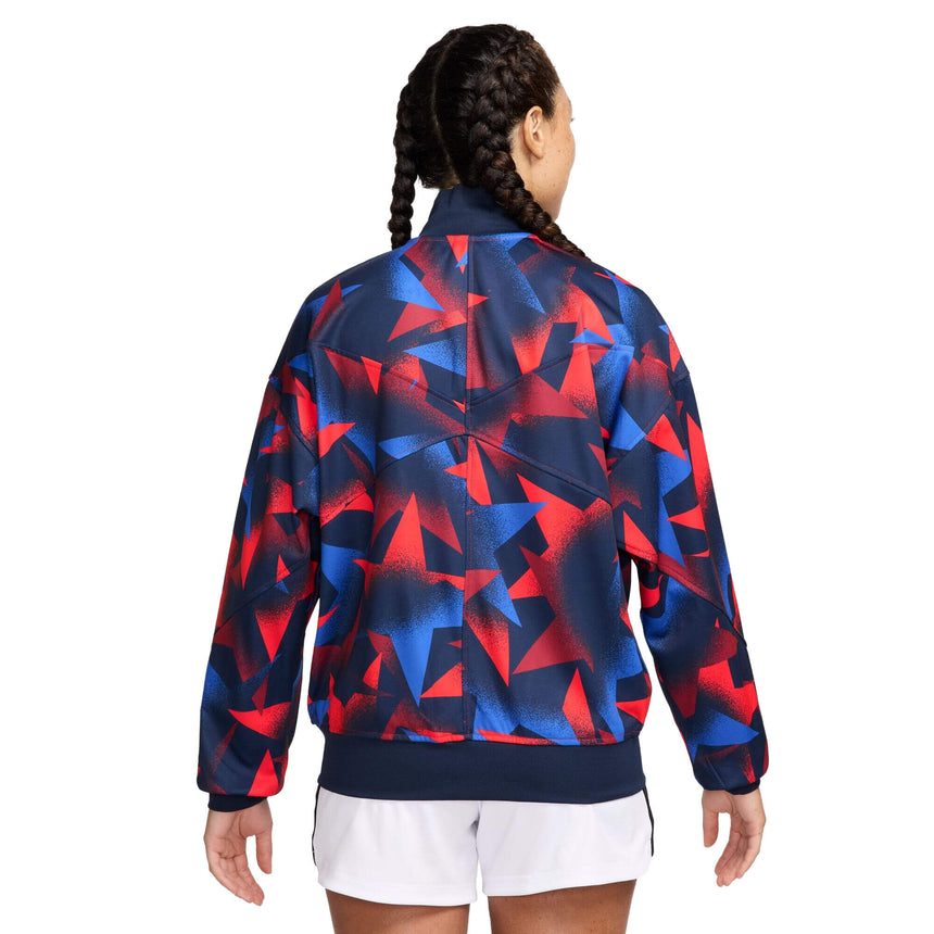 Nike Women's USA Academy Pro Dri-FIT Anthem Jacket Navy/Red Back