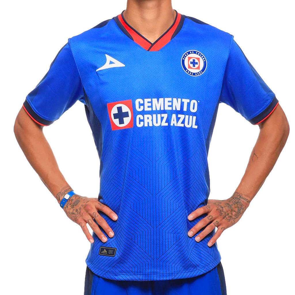 Pirma Men's Cruz Azul 2023/24 Home Jersey Royal Blue Azteca Soccer