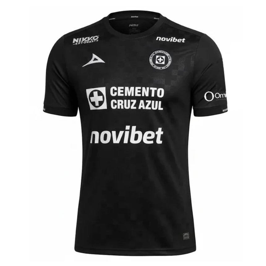 Pirma Men's Cruz Azul 2025/26 Third Jersey Black/Silver Front