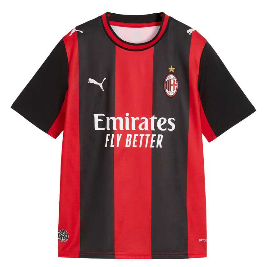 PUMA AC Milan Kids Home Stadium 2026/27 Jersey  Red/Black Front