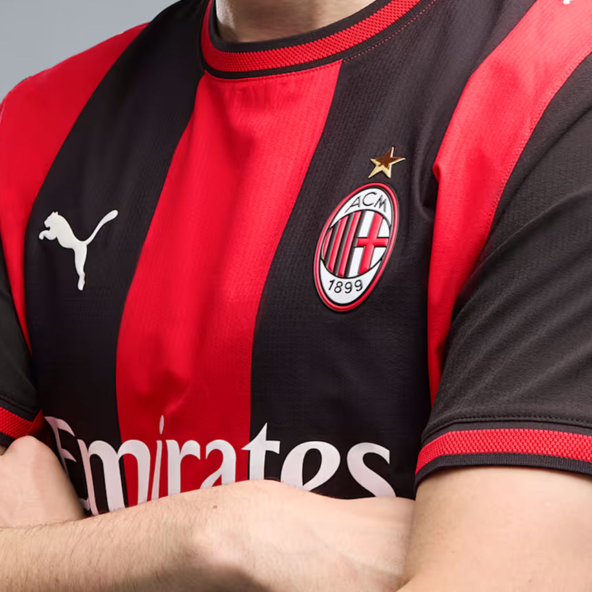PUMA AC Milan Men's Home Authentic 2026/27 Jersey Red/Black Crest