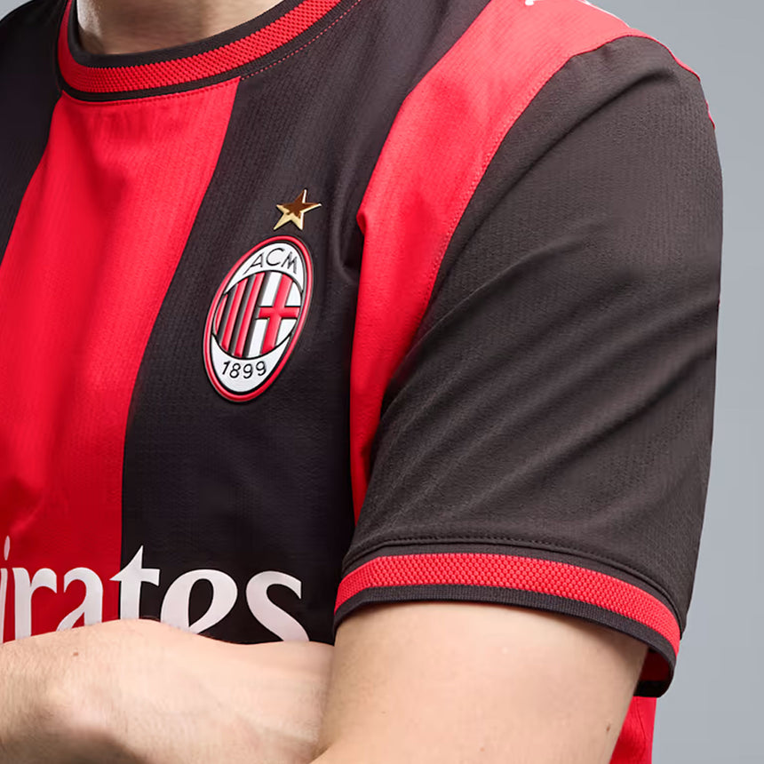 PUMA AC Milan Men's Home Authentic 2026/27 Jersey Red/Black Sleeve