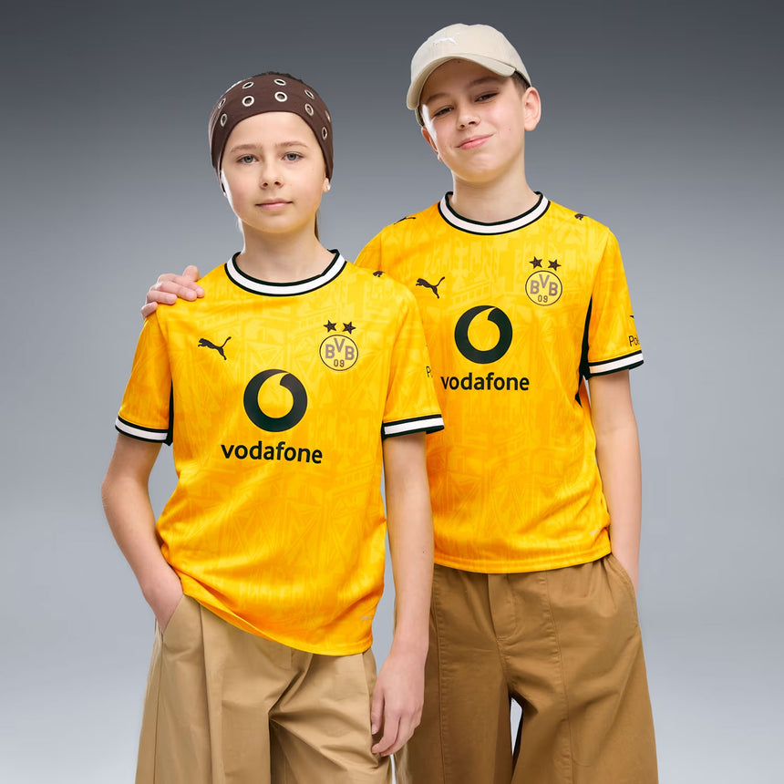 PUMA Borussia Dortmund Kids Home Stadium 2026/27 Jersey Yellow/Black Model