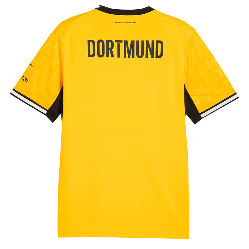 PUMA Borussia Dortmund Men's Home Stadium 2026/27 Jersey Yellow/Black Back