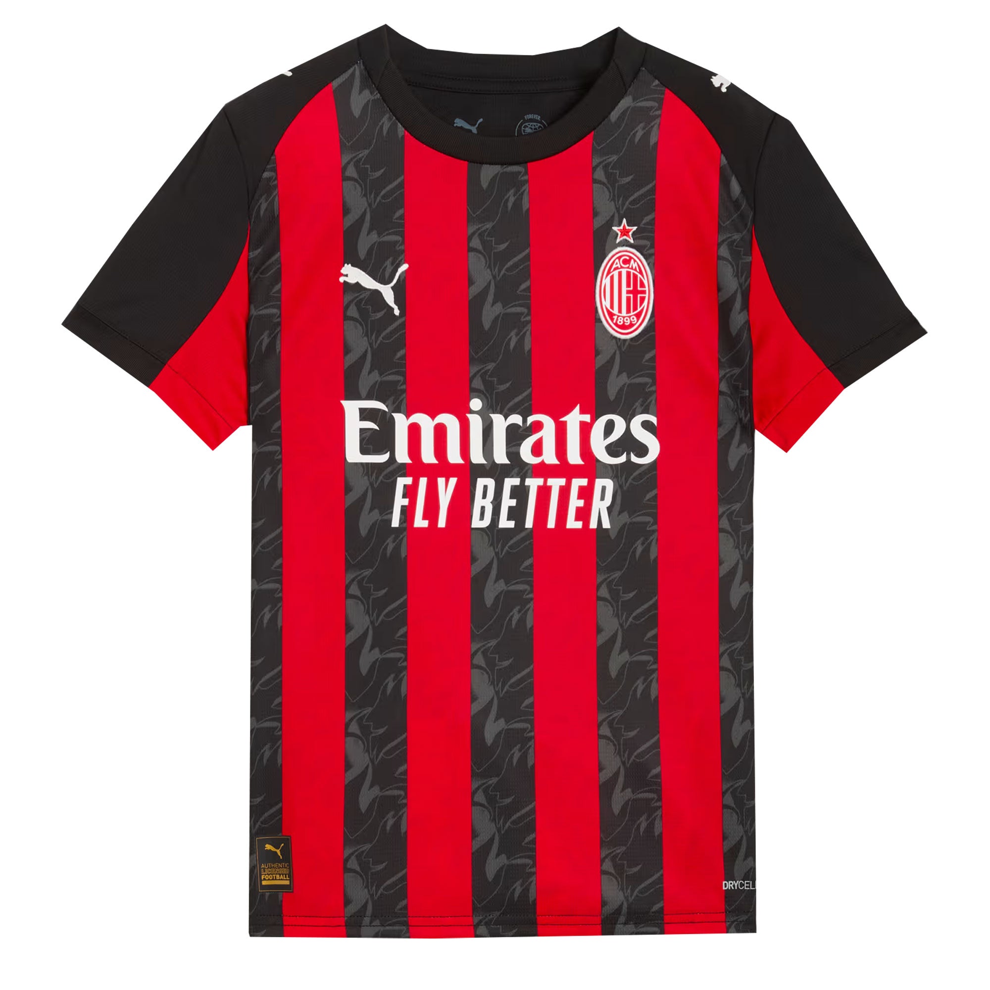 PUMA AC Milan Youth Home Stadium 2025/26 Soccer Jersey – Azteca Soccer