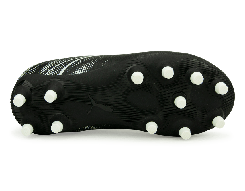 PUMA Kids Attacanto FG/AG Black/White Sole