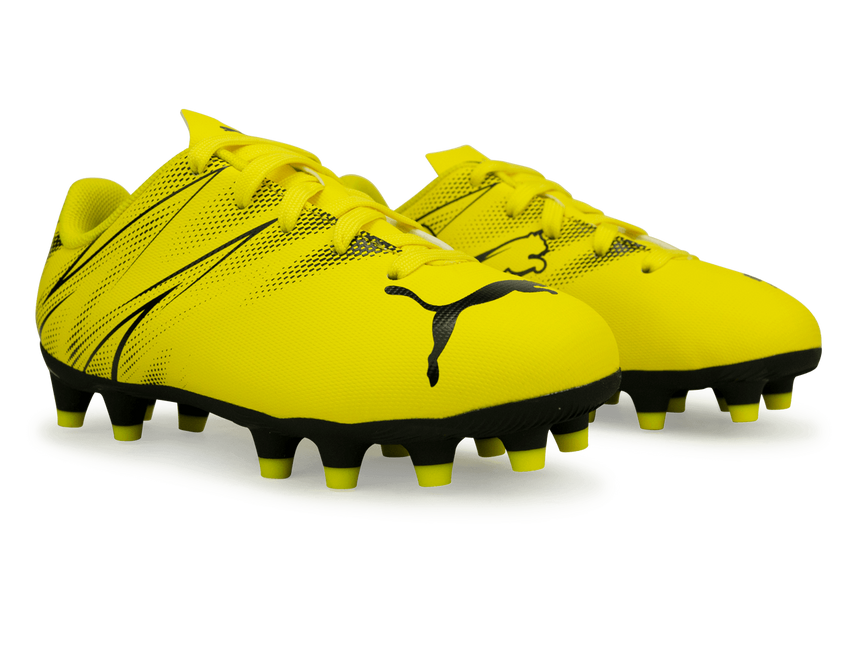 PUMA Kids Attacanto  FG/AG Yellow/Black Together
