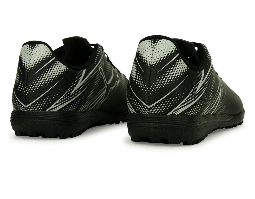PUMA Kids AttaCanto TF Black/Silver Rear