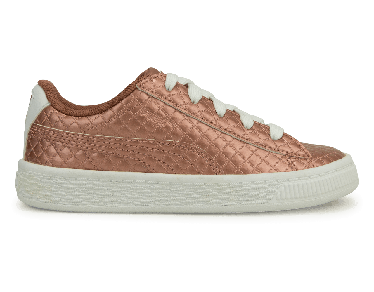 PUMA Kids Basket Met Emboss Rose White Azteca Soccer