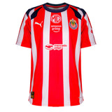 PUMA Kids Chivas De Guadalajara 2025/26 Home Jersey Red/White/Navy Front