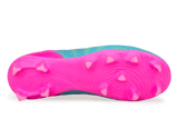 PUMA Kids Future 9 Match FG/AG Poison Pink/Sun Stream Sole