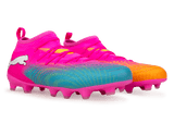PUMA Kids Future 9 Match FG/AG Poison Pink/Sun Stream Together