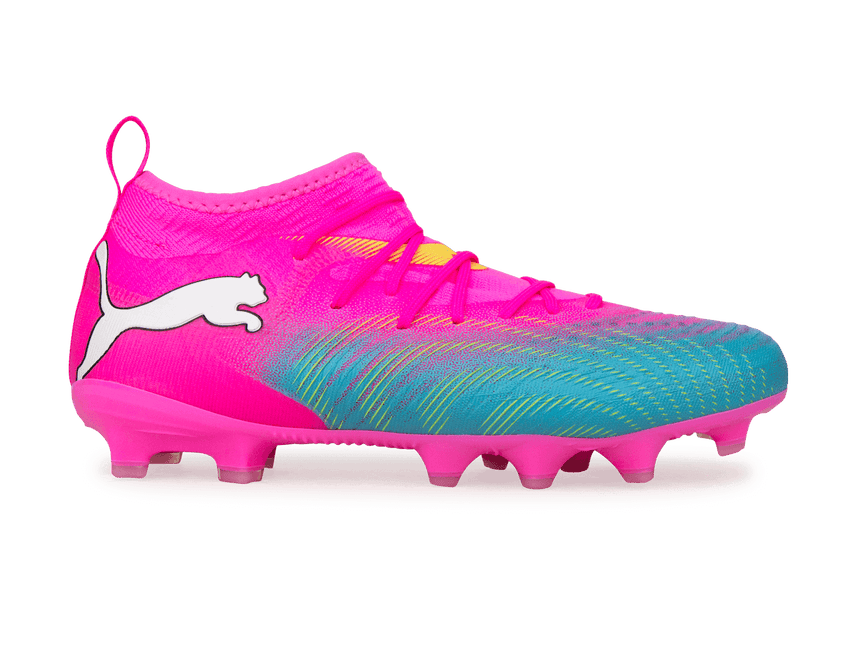 PUMA Kids Future 9 Match FG/AG Poison Pink/Sun Stream