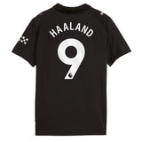 PUMA Kids Manchester City 2025/26 Away Jersey w/ Haaland #9 Printing Back