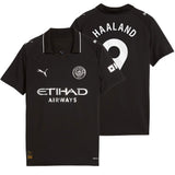 PUMA Kids Manchester City 2025/26 Away Jersey w/ Haaland #9 Printing Both