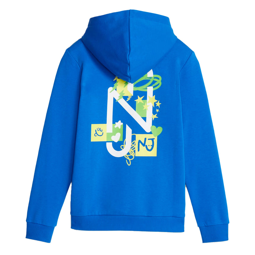 PUMA Kids Neymar Jr 2023/24  INS Hoodie Blue Back
