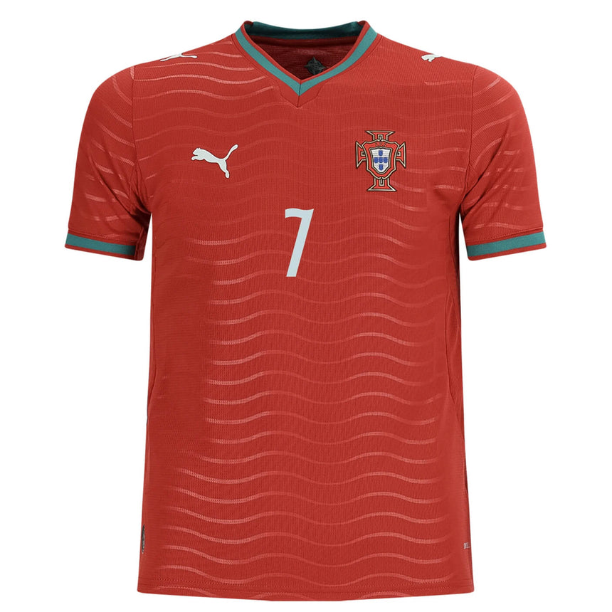 PUMA Kids Portugal 2026 Home Jersey w/ Ronaldo #7 Printing Front