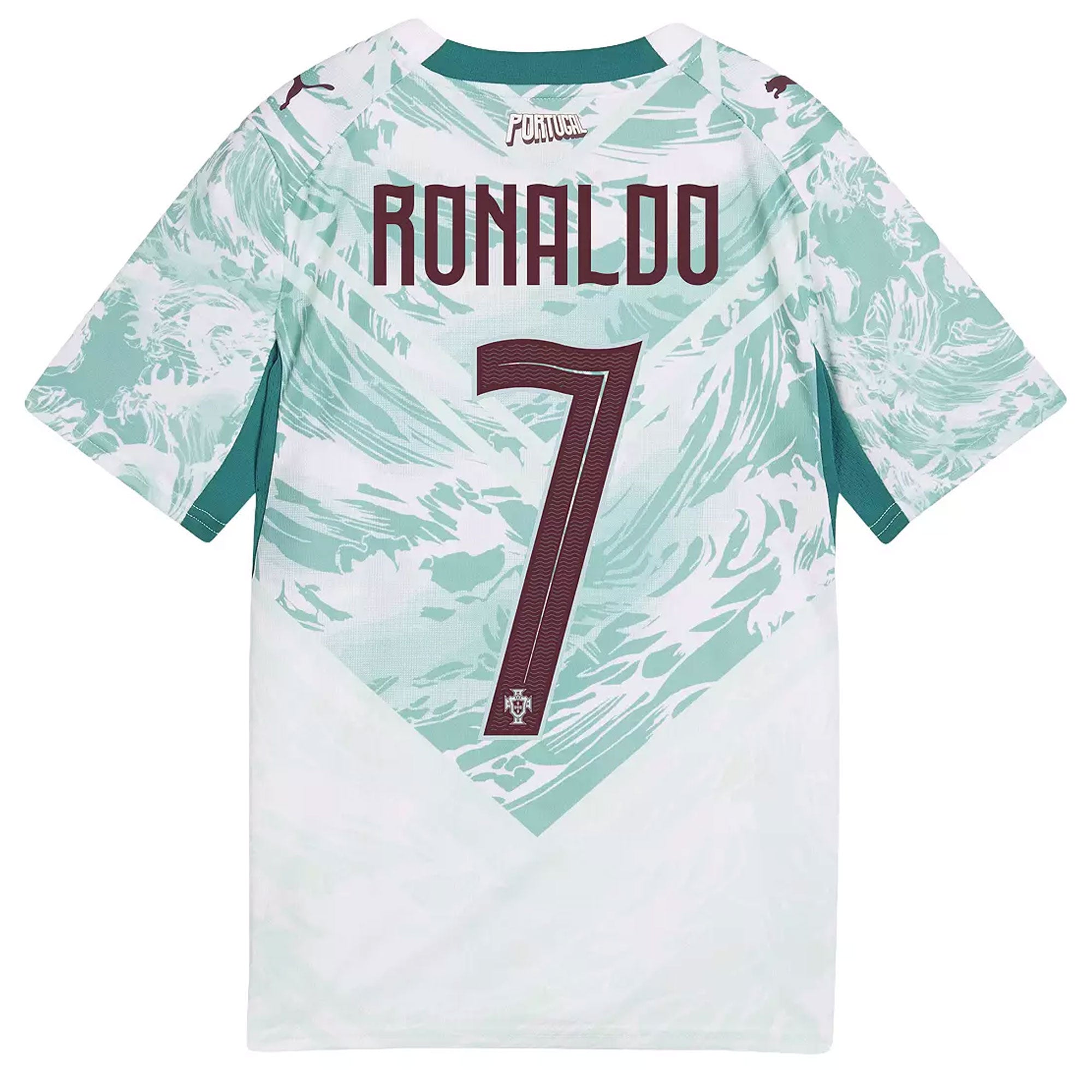 PUMA Portugal Youth Away Stadium Soccer Jersey w/ Ronaldo #7 World