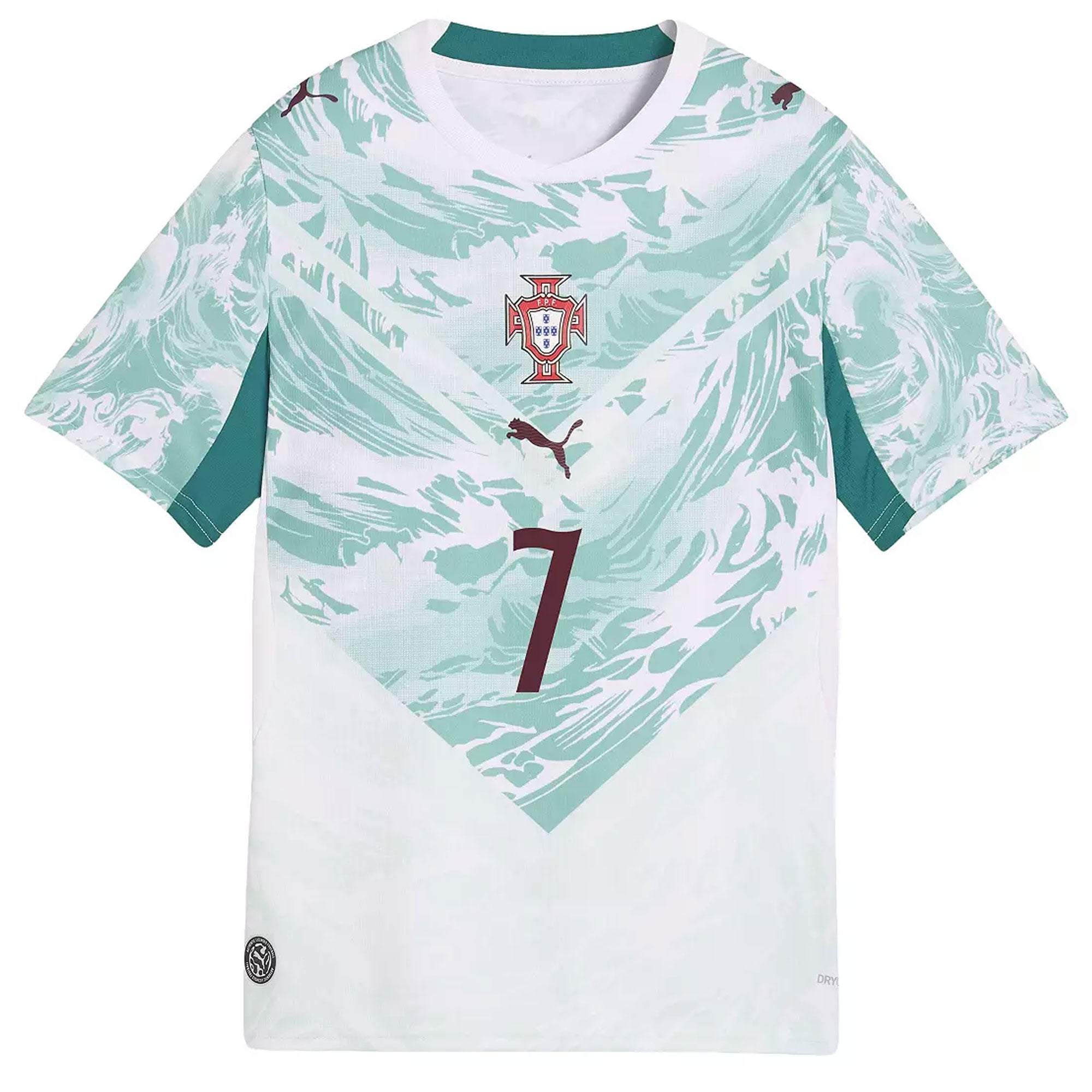 PUMA Portugal Youth Away Stadium Soccer Jersey w/ Ronaldo #7 World