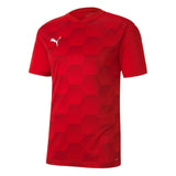 Puma Kids Team Final 21 Graphic Jersey Red/White Front