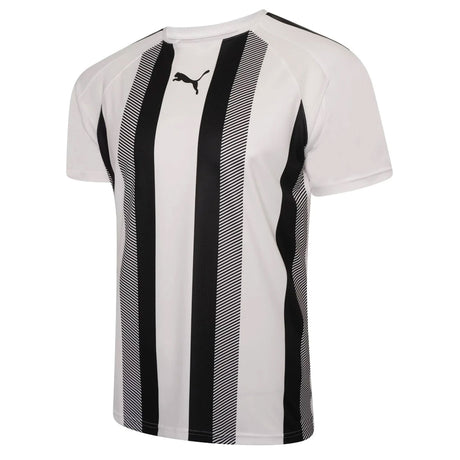 PUMA Kids Team Liga Striped Jersey White/Black Front