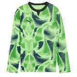 PUMA Kids Team Target Goalkeeper Longsleeve Jersey Fizzy Lime/Black Front