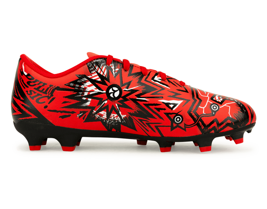 PUMA Kids Ultra Play CP FG/AG Red/Black Side