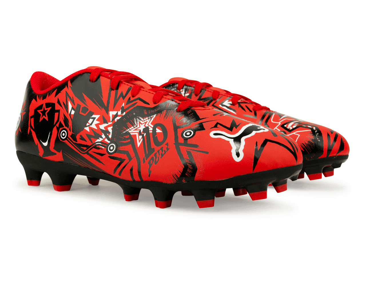 PUMA Kids Ultra Play CP FG/AG Red/Black Together